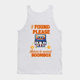 80s Cassette Tape 1980s Retro Vintage Throwback Music Funny Tank Top